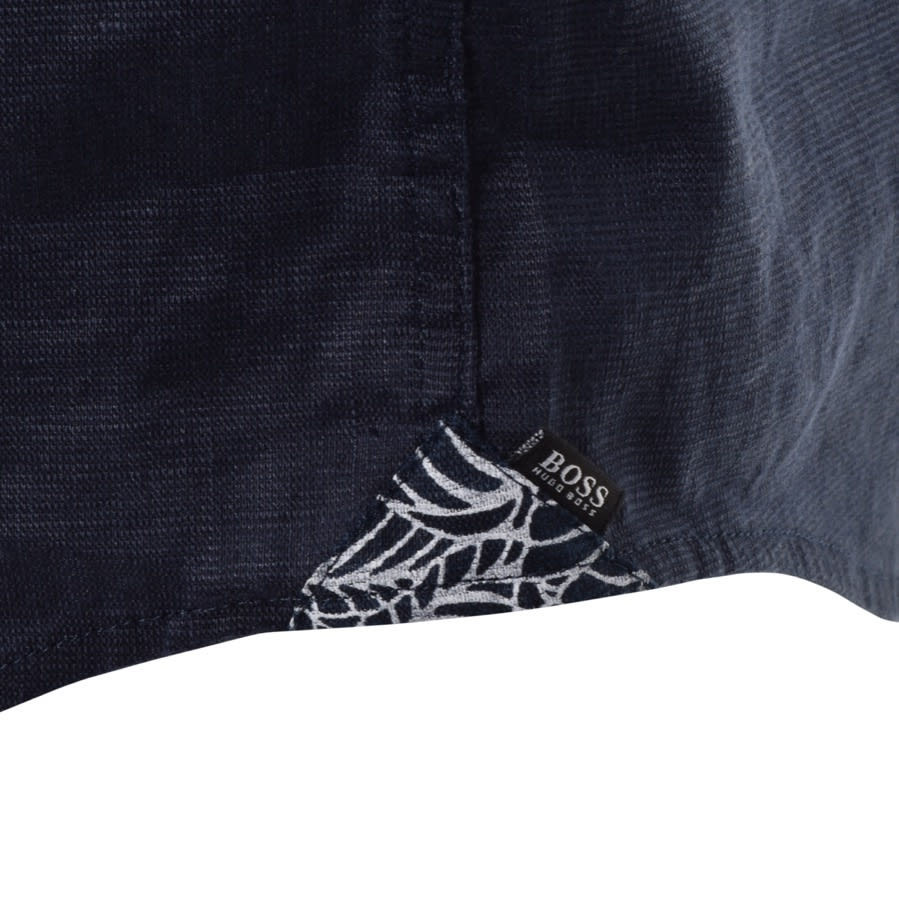 Alternative Image for ProductBOSS Ronni Slim Fit Long Sleeve Shirt Navy3